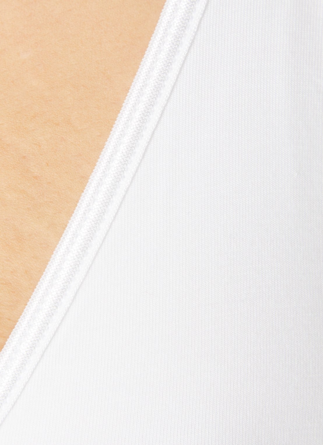 Lounge Bralette met logoband - detail 4 wit