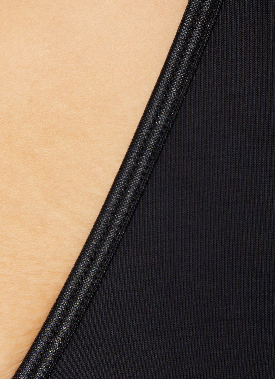 Lounge Bralette met logoband - detail 2 zwart