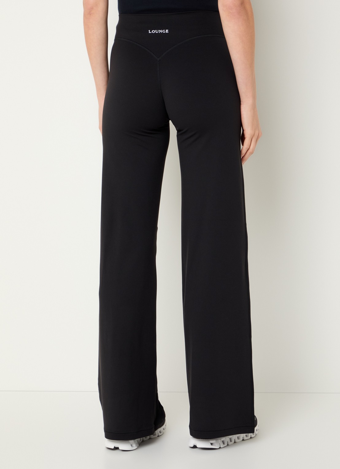 Lounge High waist loose fit legging met logo - achterkant 5 zwart
