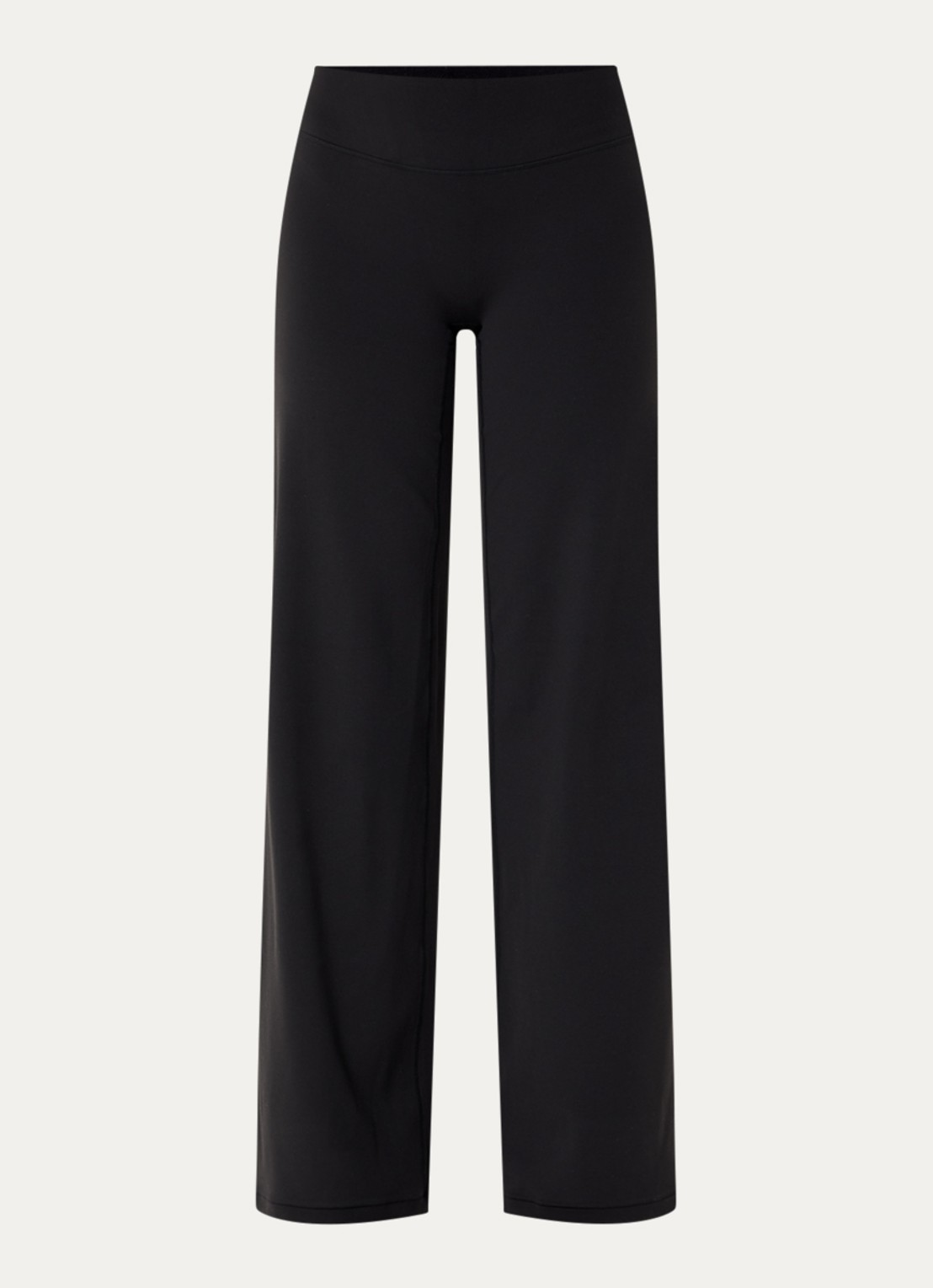 Lounge High waist loose fit legging met logo - voorkant zwart