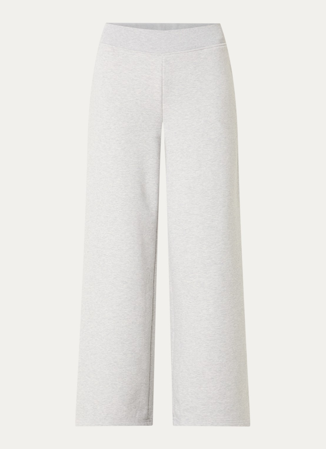 Lounge Mid waist wide fit joggingbroek met steekzakken - voorkant 3 grijs