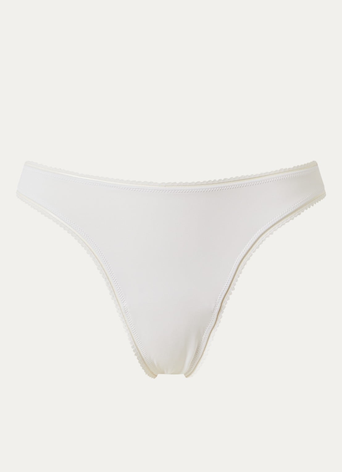 Lounge Naadloze string  - voorkant wit