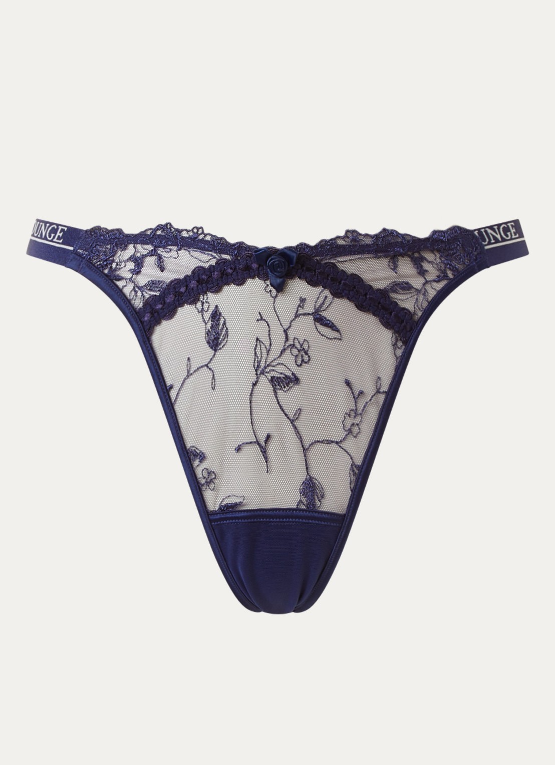 Lounge Reveal string van mesh - voorkant donkerblauw