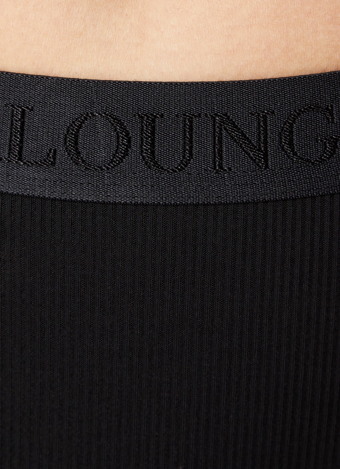 Lounge Tanga met logoband - detail 5 zwart