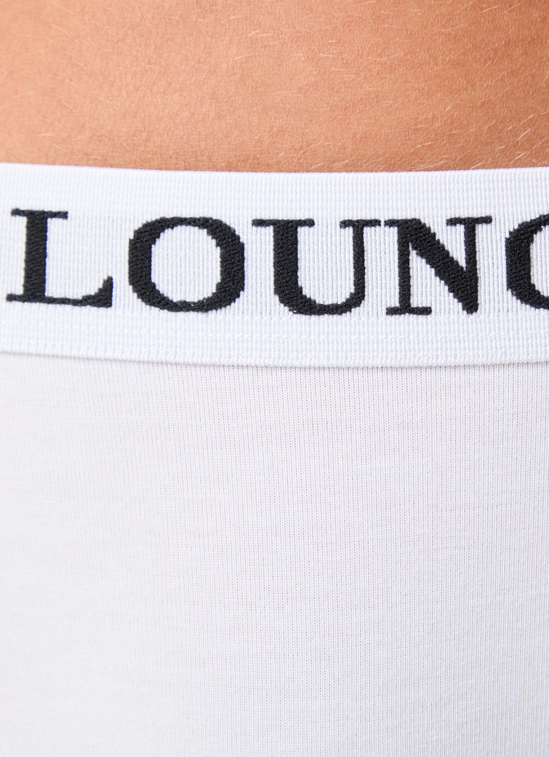 Lounge Tanga met logoband - detail 2 wit