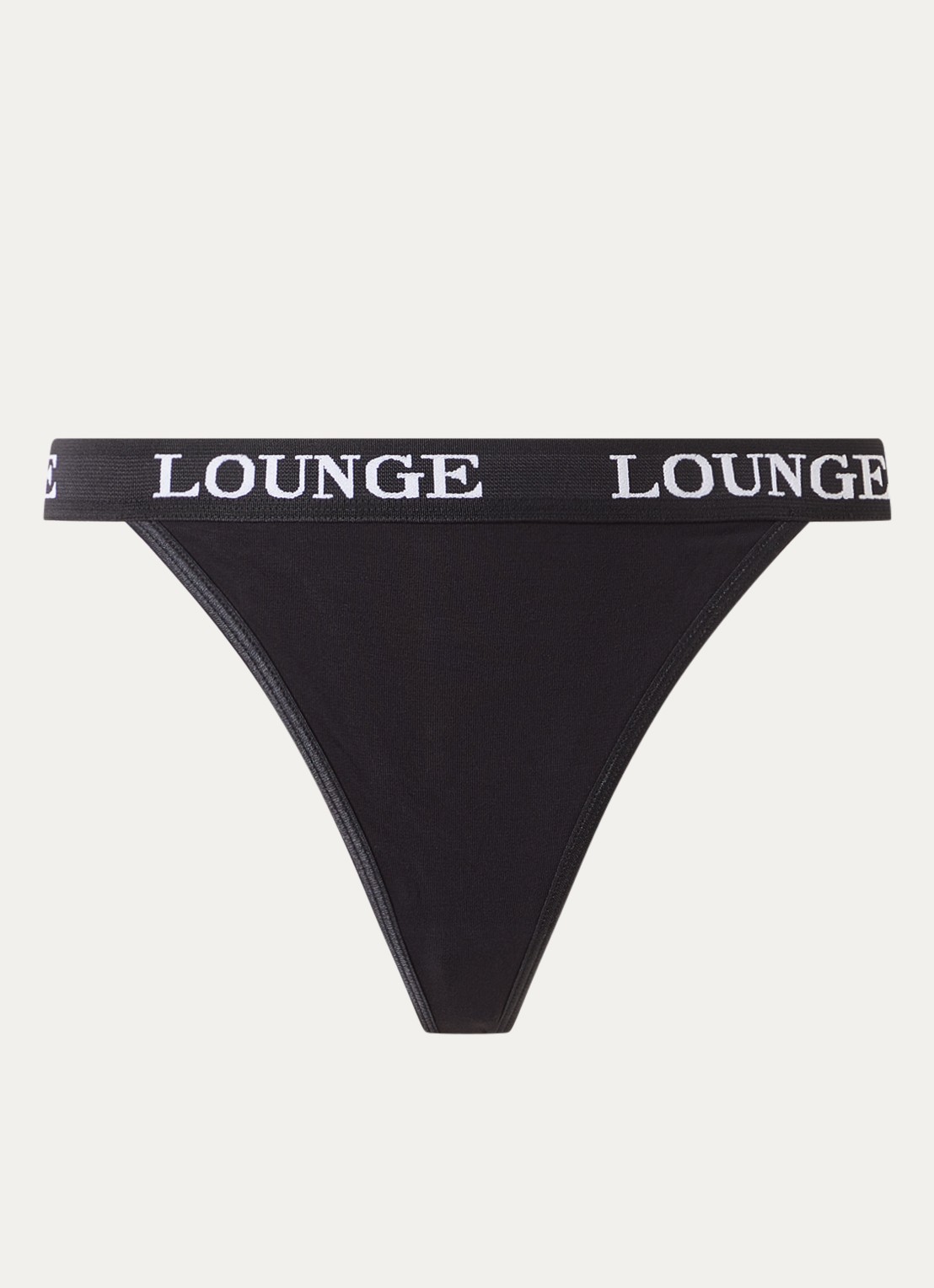 Lounge Tanga met logoband - voorkant 3 zwart