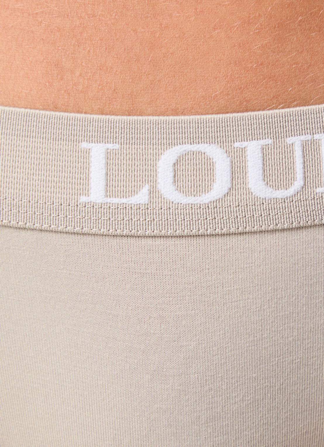 Lounge Tanga met logoband - detail 4 beige