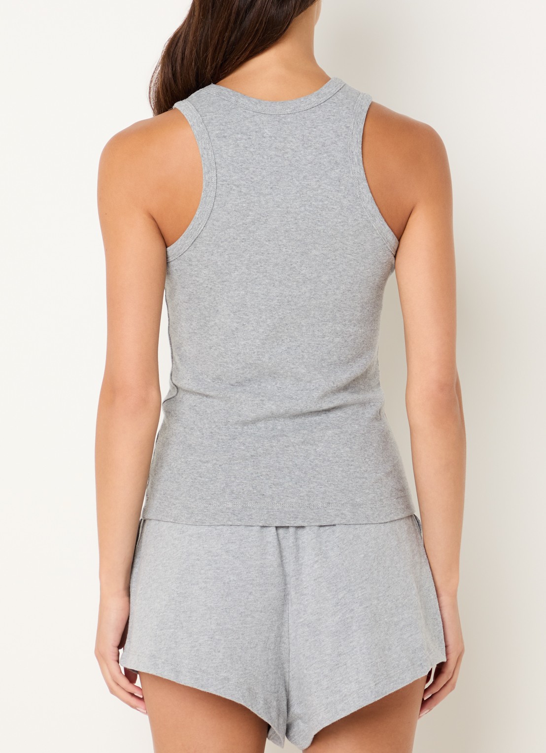 Love Stories Bella pyjama top met logo - achterkant 4 grijsmele