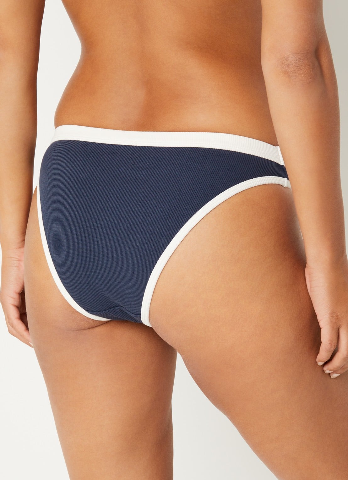 Love Stories Enith high waisted slip met logo - achterkant 5 donkerblauw
