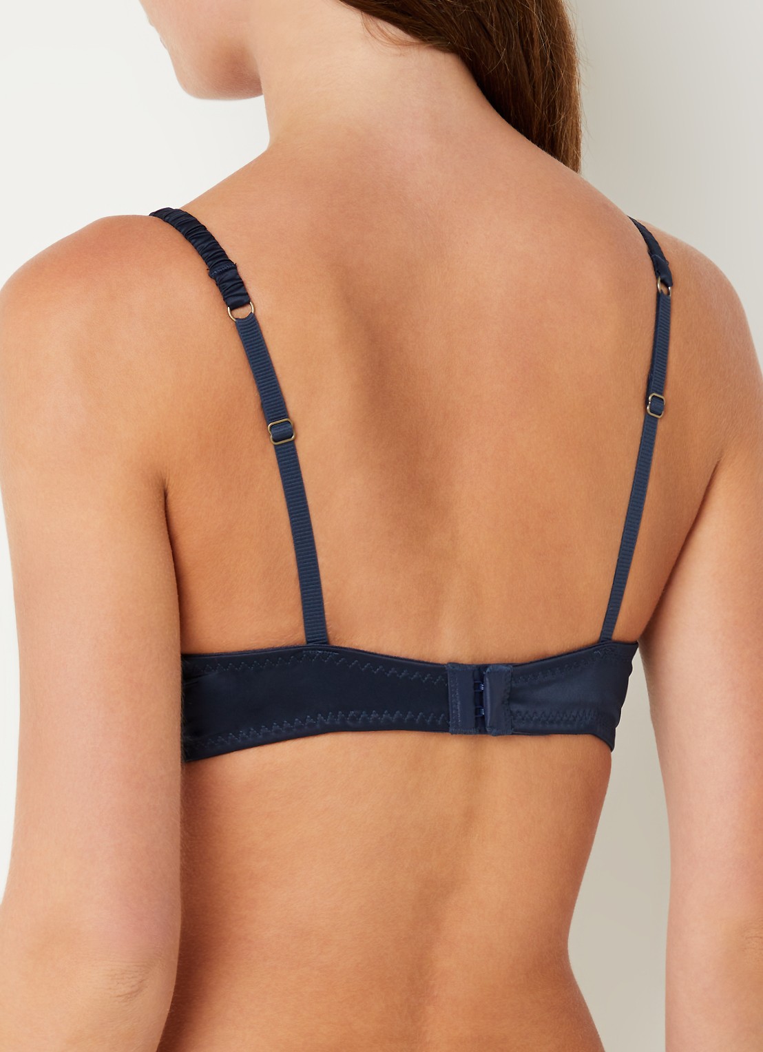Love Stories Gwyneth voorgevormde beugel bh met overlay van kant - achterkant donkerblauw