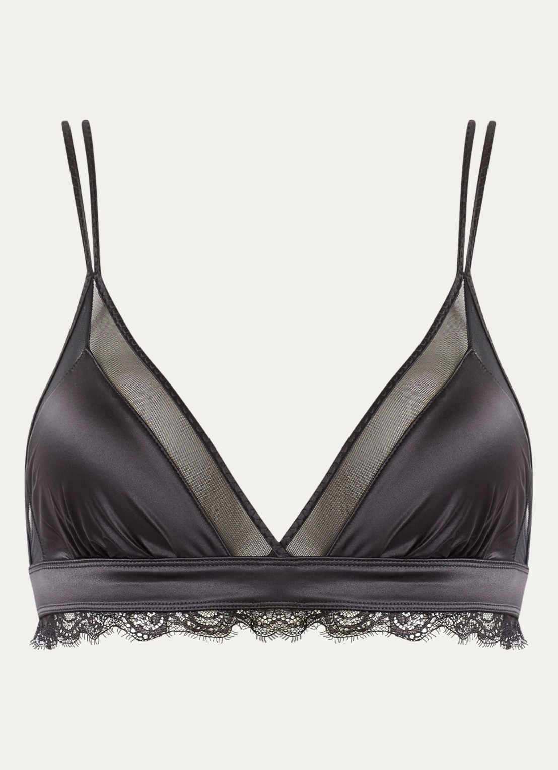 Love Stories Jane bralette met mesh - voorkant 2 zwart