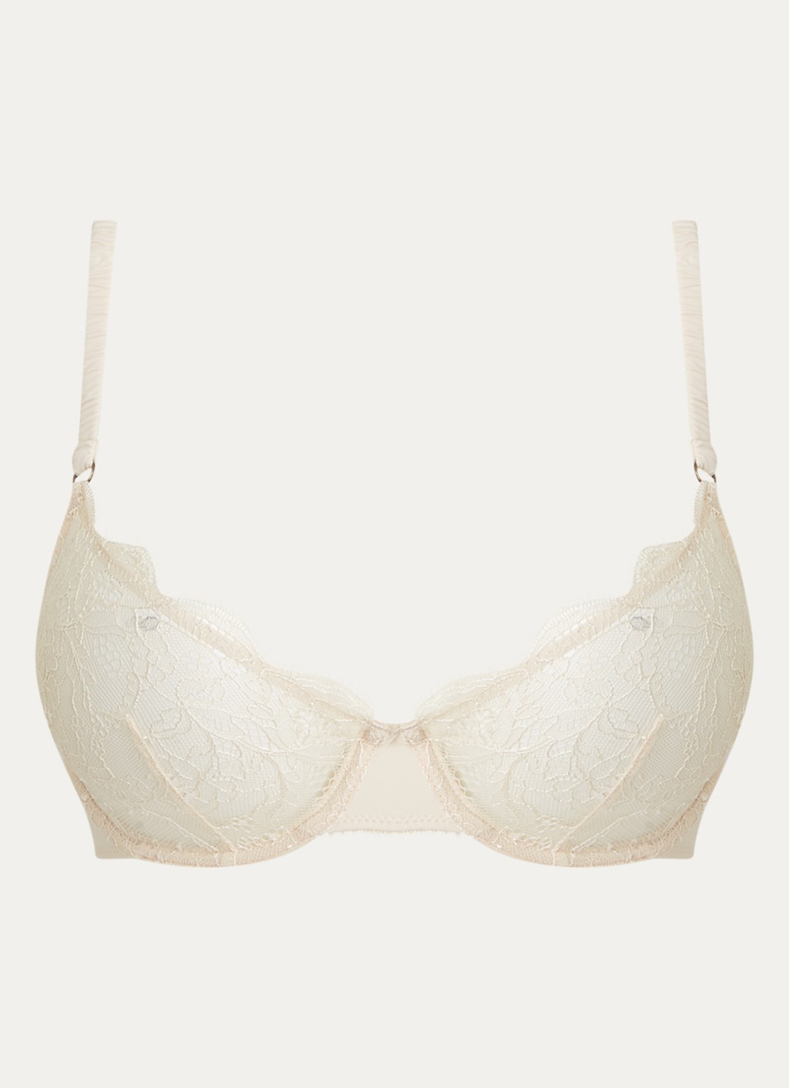 Love Stories Romeo beugel bh van kant - voorkant 4 creme