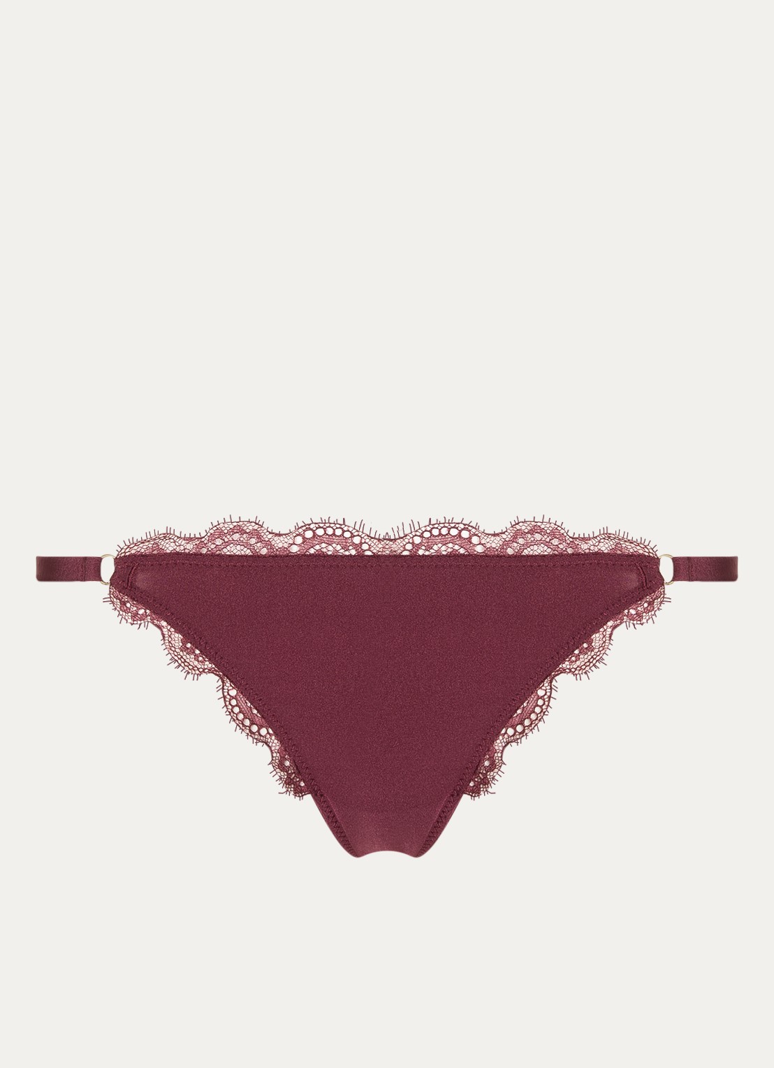 Love Stories Roomie string met kant - voorkant 4 bordeauxrood