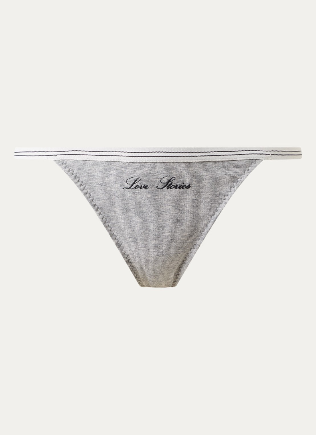 Love Stories Roomie string met logo - voorkant 4 grijsmele