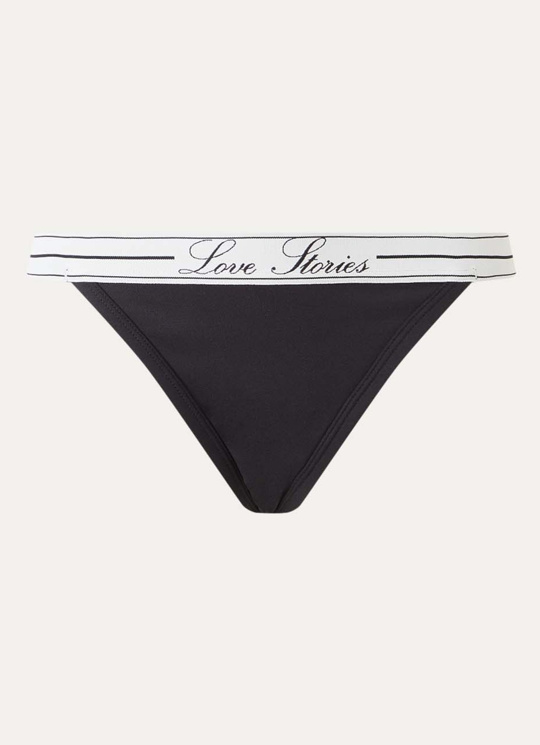 Love Stories Roomie string met logoband - voorkant 4 zwart