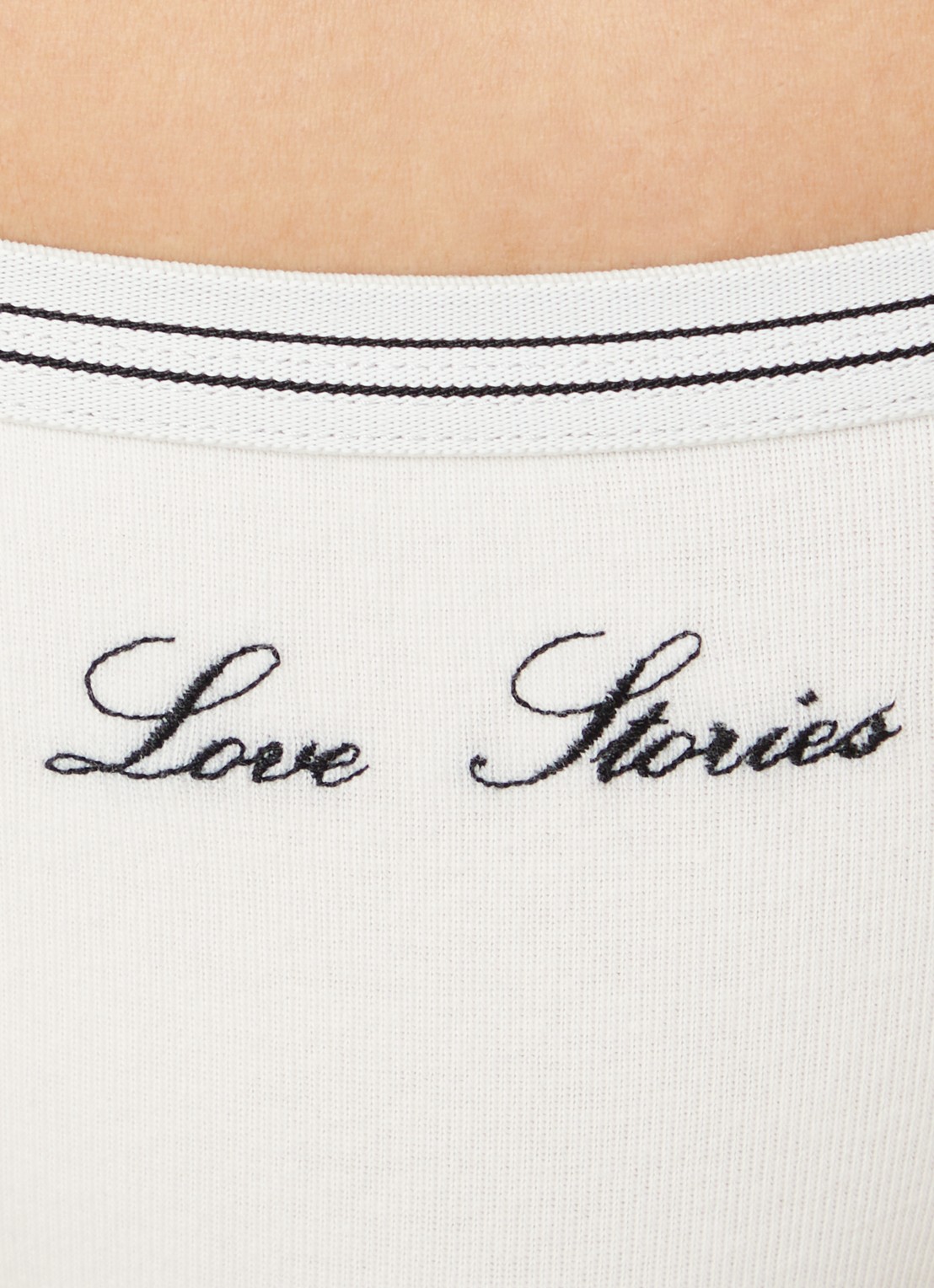 Love Stories Roomservice string met logo - detail 5 gebroken wit