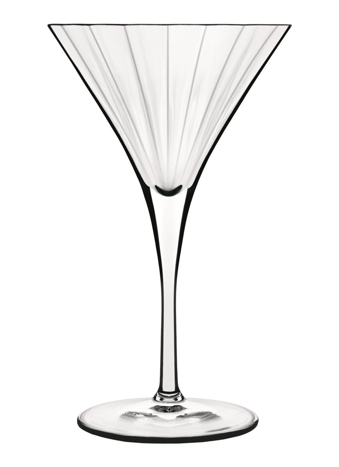 Luigi Bormioli Bach cocktailglas 26 cl set van 4 - voorkant transparant