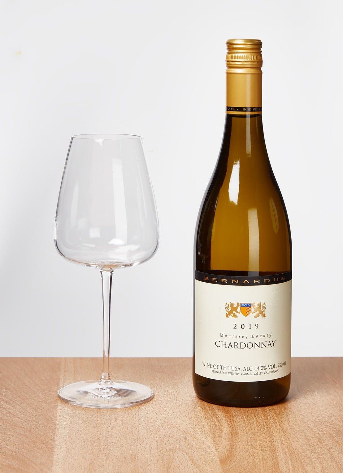 Luigi Bormioli Talismano Chardonnay witte wijnglas 45 cl set van 4 - voorkant 2 transparant