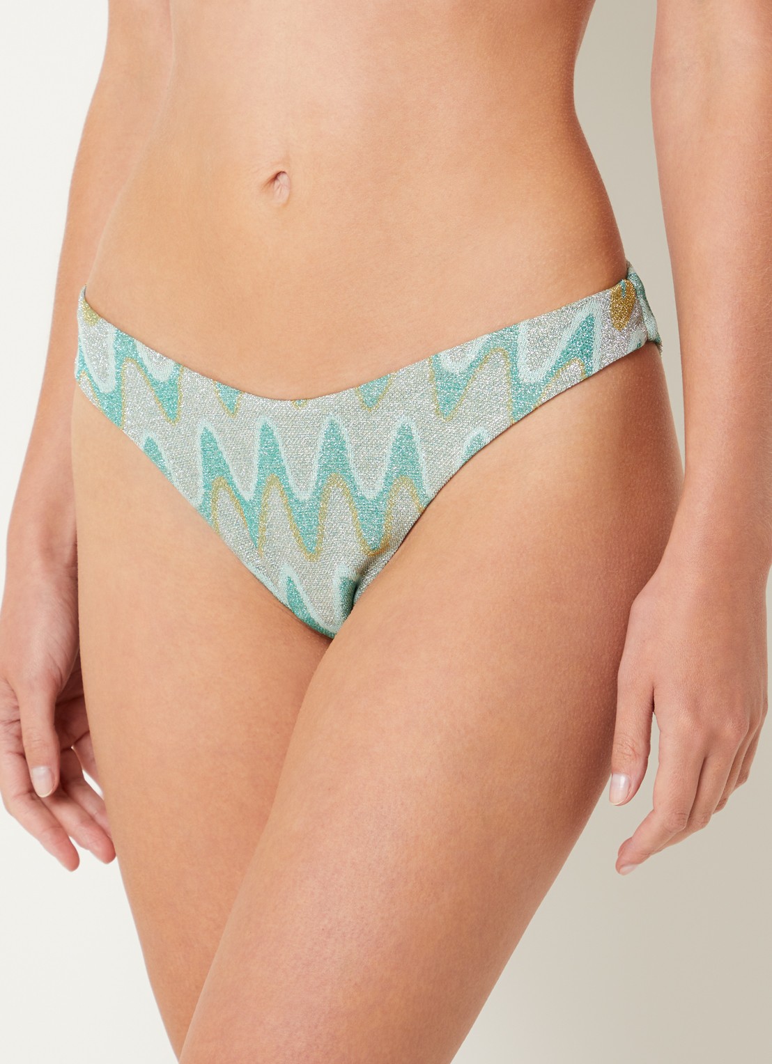 Luli Fama Bikinislip met lurex - voorkant 4 mint