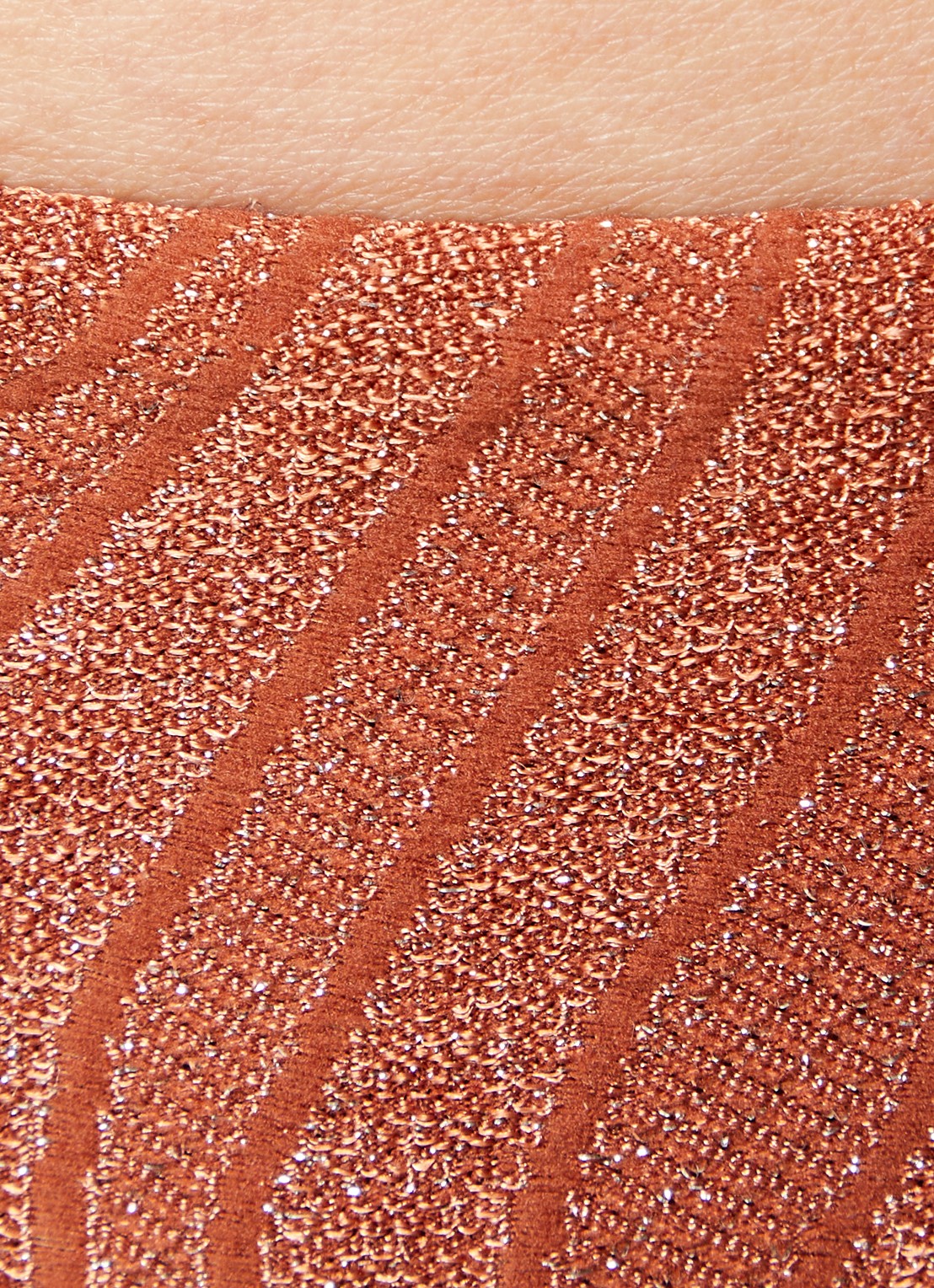 Luli Fama Bikinislip met lurex - detail 5 oranjebruin