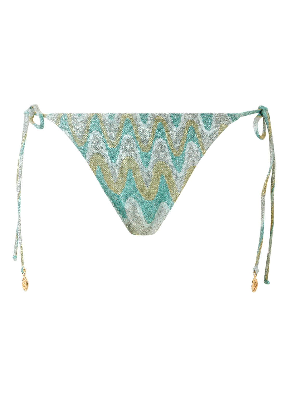 Luli Fama Brazillian bikinislip met lurex - voorkant 2 mint