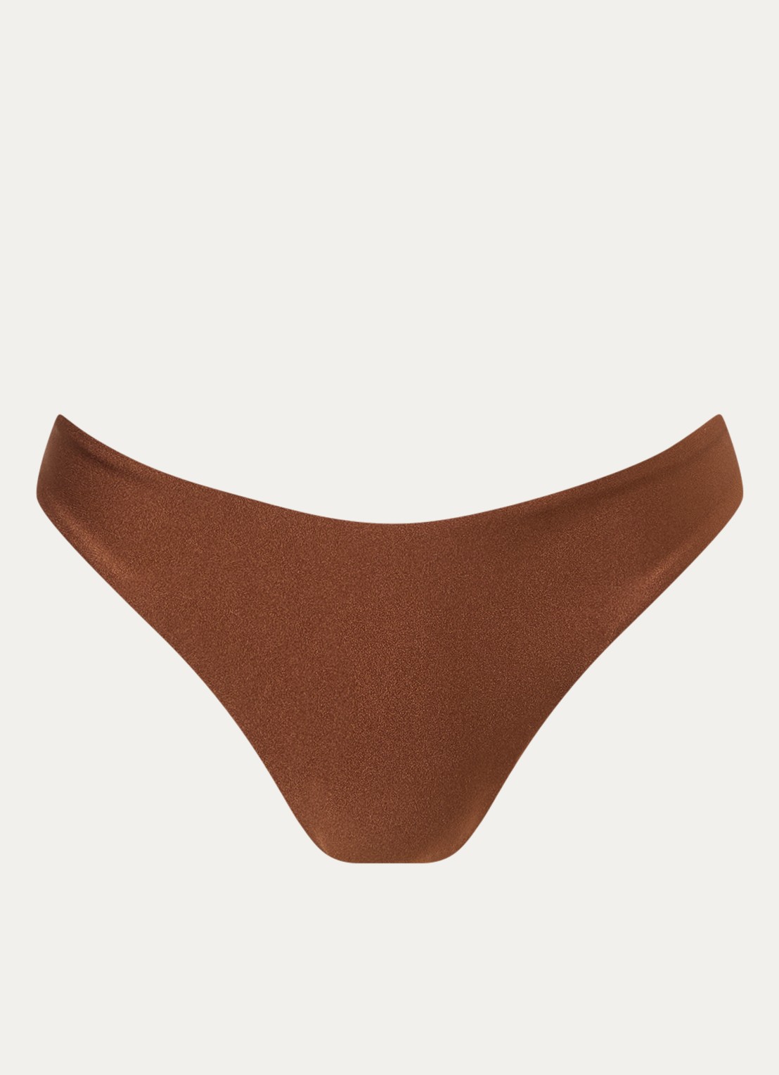 Luli Fama Moderate high waisted bikinislip - voorkant 2 bruin