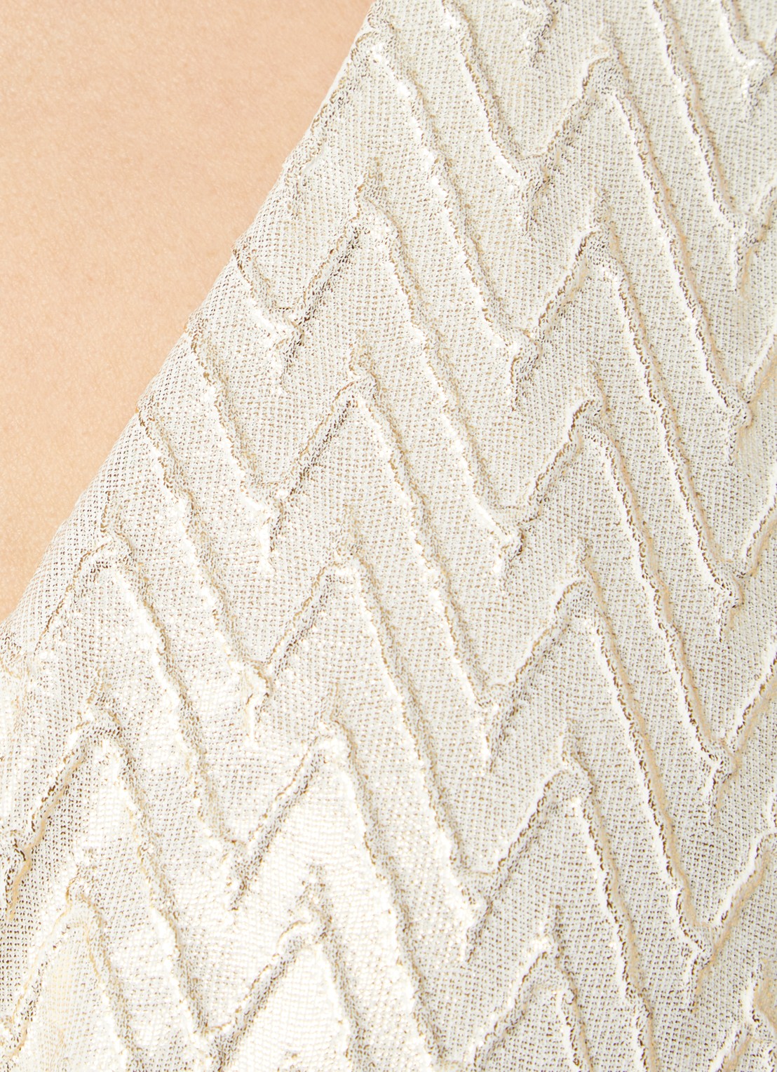 Luli Fama Triangel bikinitop met panterprint - detail 2 goud