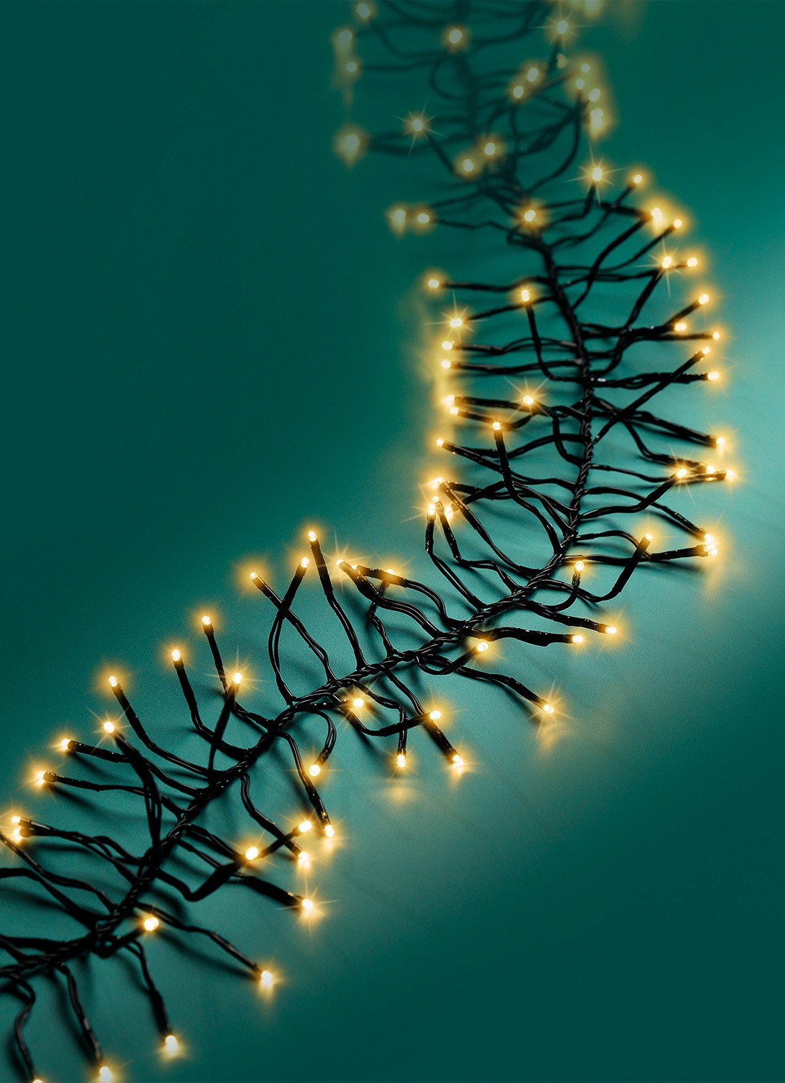 Lumineo Cluster Twinkle lichtslinger 19 meter - detail 4 zwart