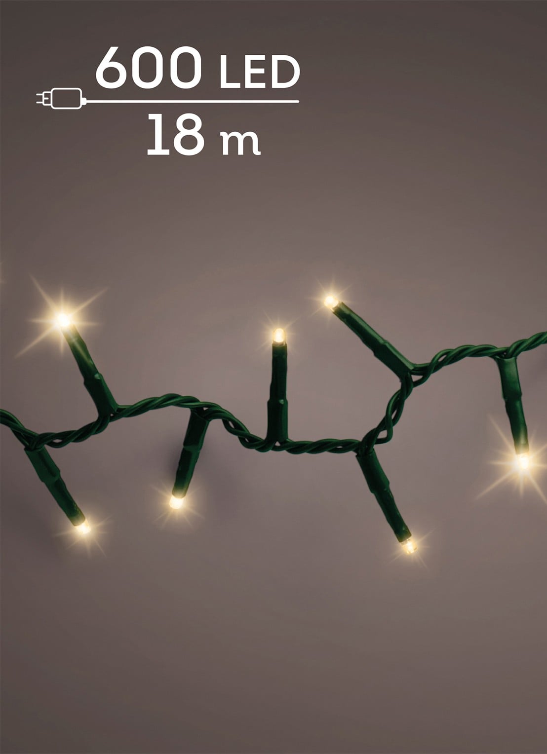 Lumineo Compact lichtslinger 18 meter - voorkant zwart