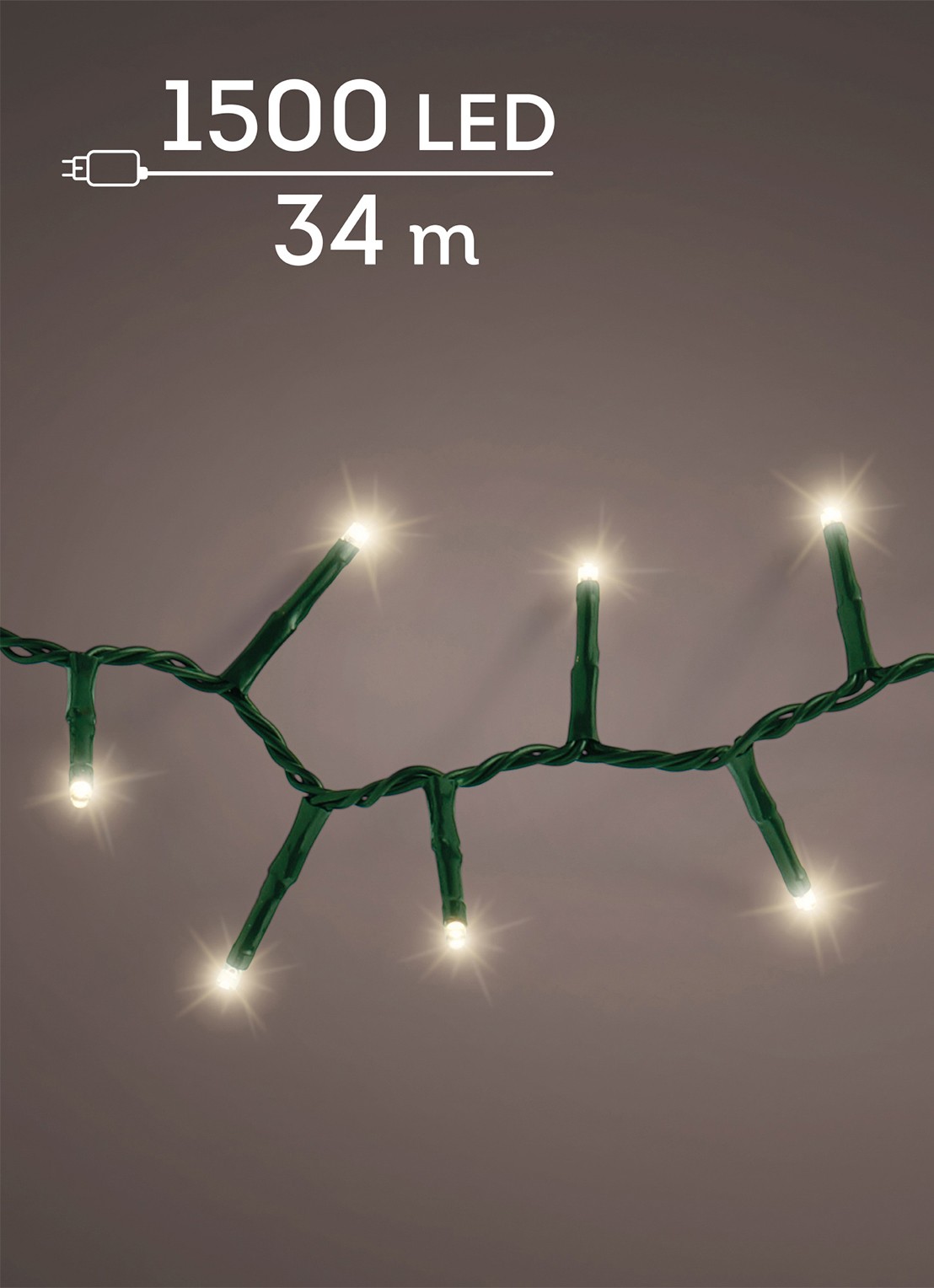 Lumineo Compact lichtslinger 34 meter - voorkant groen