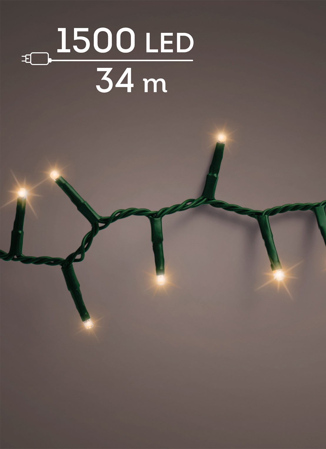 Lumineo Compact lichtslinger 34 meter - voorkant groen