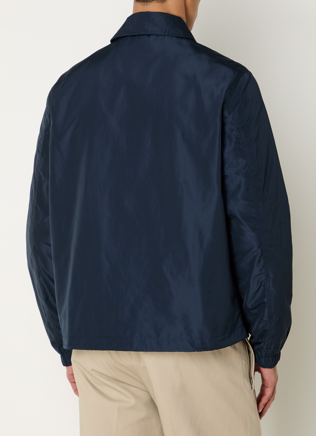 Lyle & Scott Coach jack met steekzakken - achterkant 3 donkerblauw