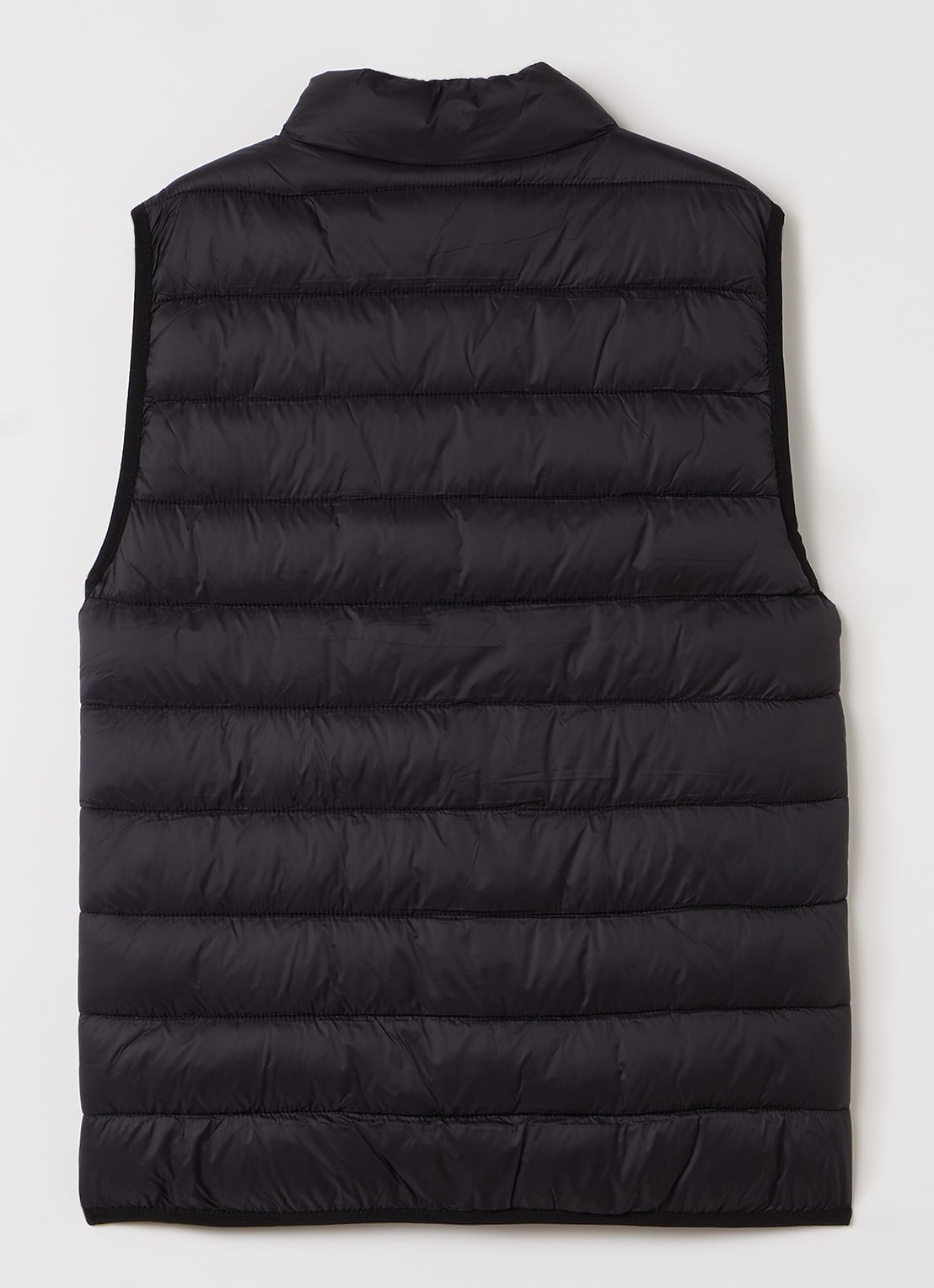 Lyle & Scott Gewatteerde bodywarmer met logo - achterkant zwart