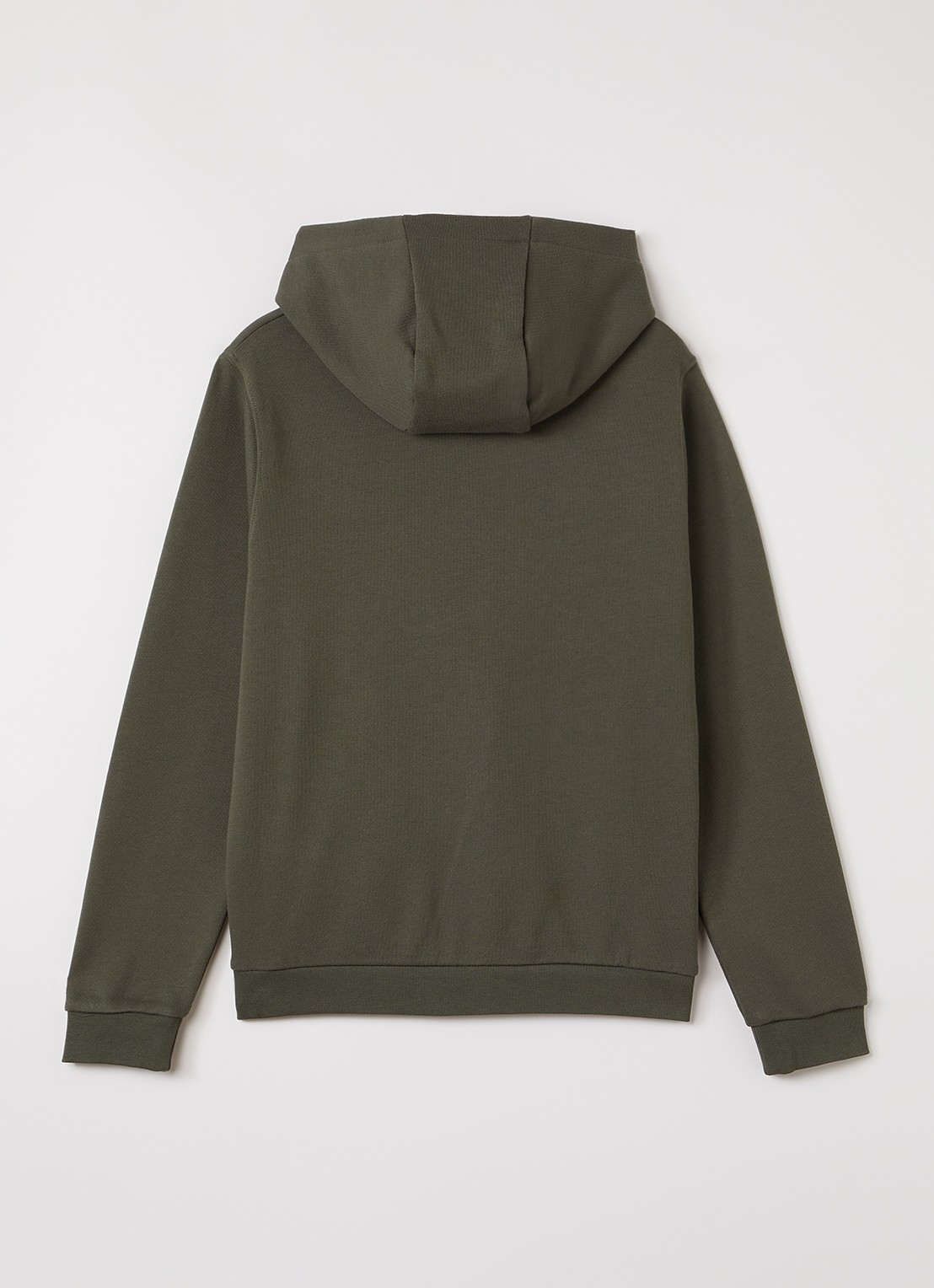 Lyle & Scott Hoodie met logoborduring - voorkant 2 legergroen