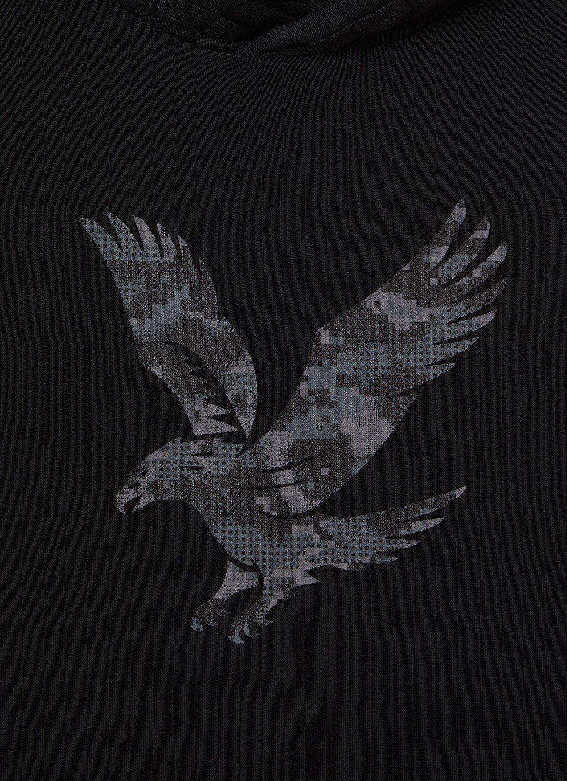 Lyle & Scott Hoodie met logoprint - detail 2 zwart