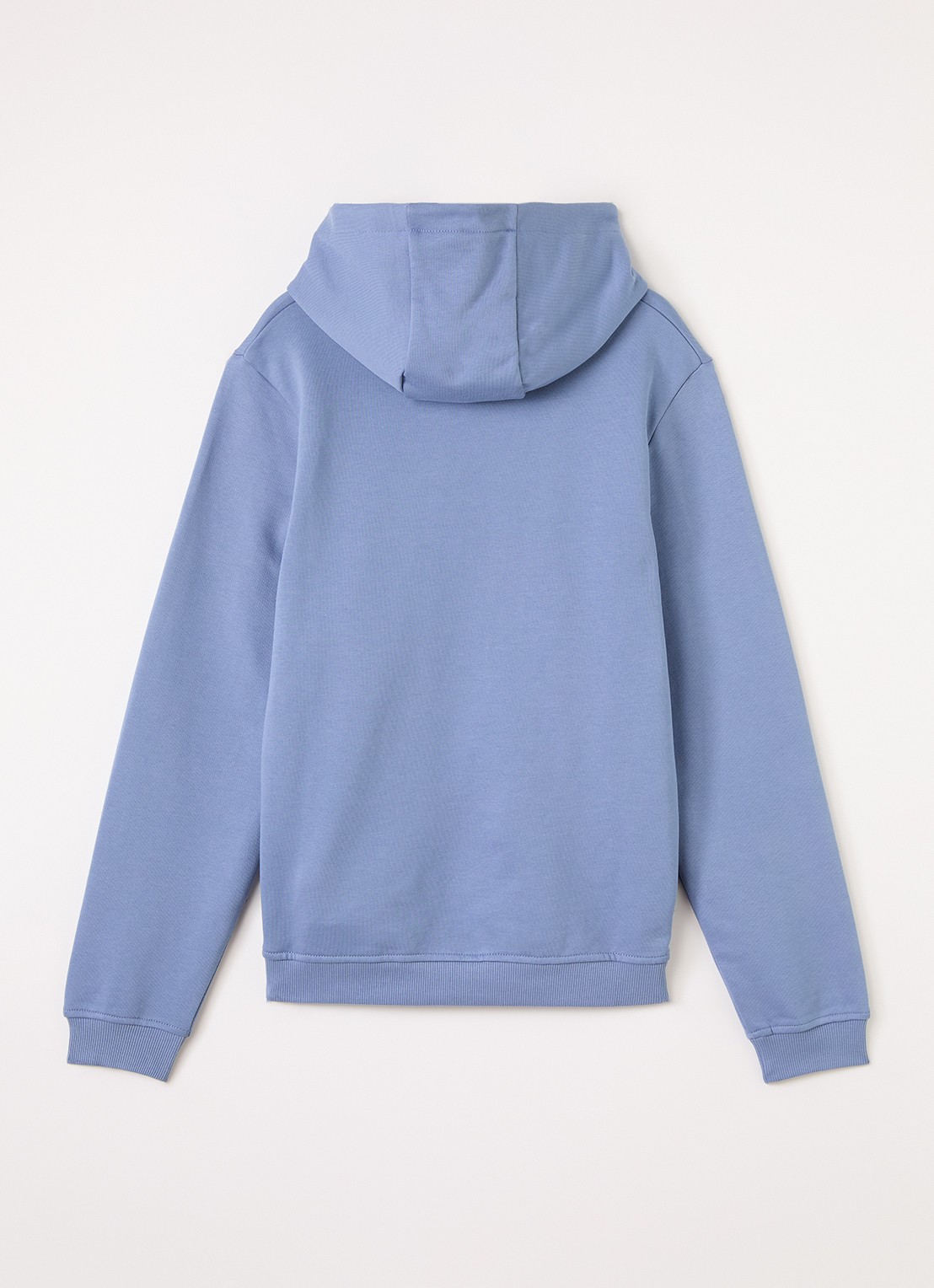 Lyle & Scott Hoodie met logoprint - voorkant 2 blauw