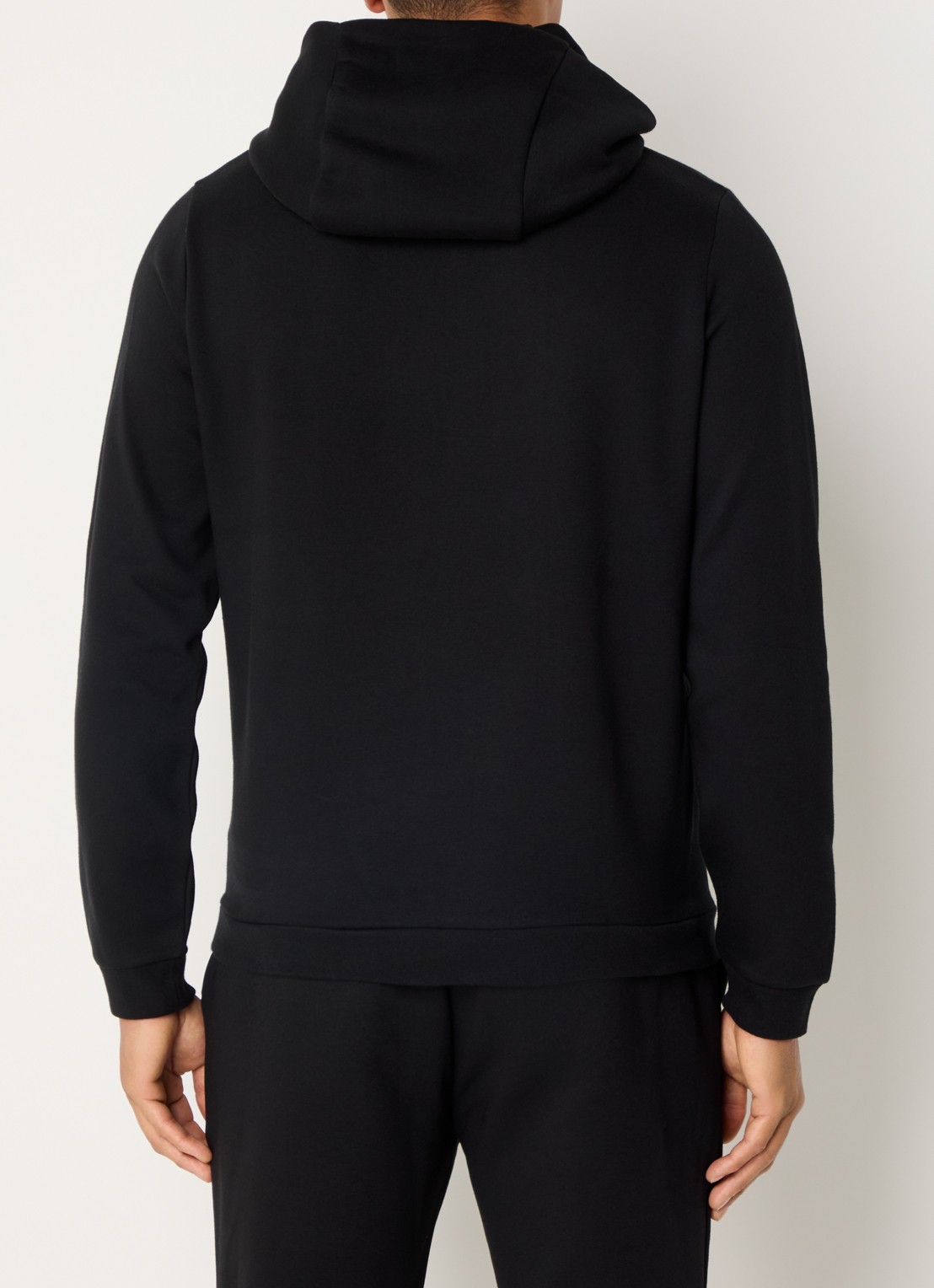 Lyle & Scott Hoodie met steekzakken en logo - achterkant 5 zwart