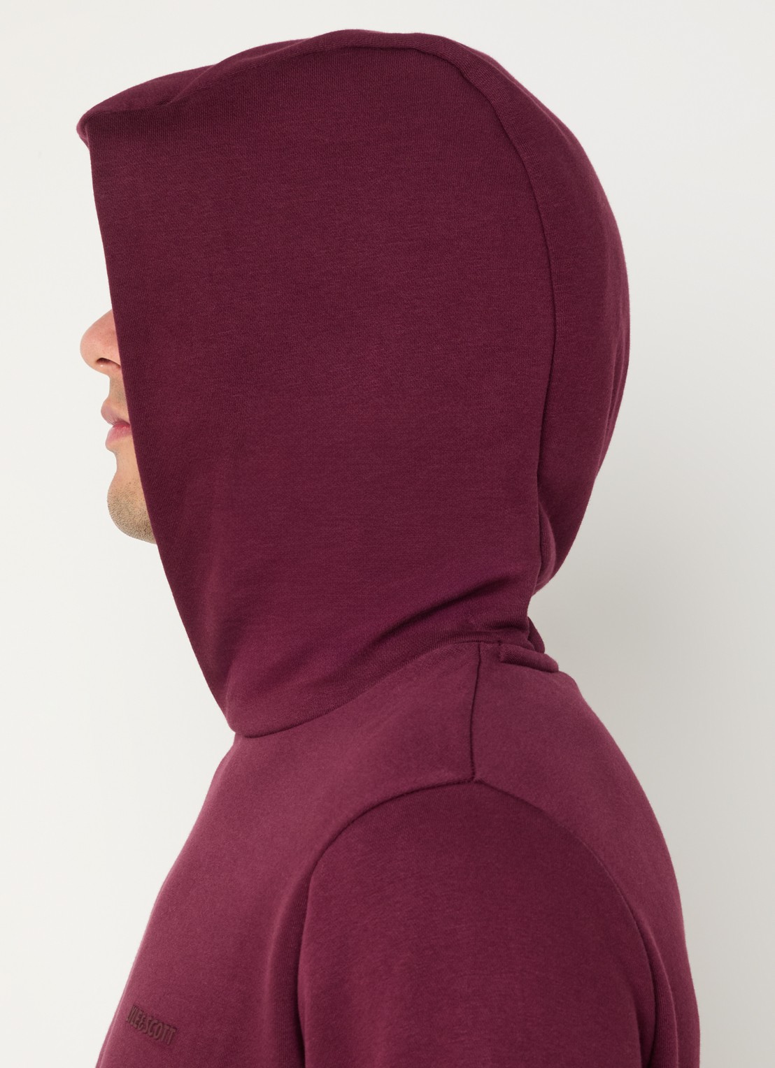 Lyle & Scott Hoodie met steekzakken en logo - detail 4 bordeauxrood
