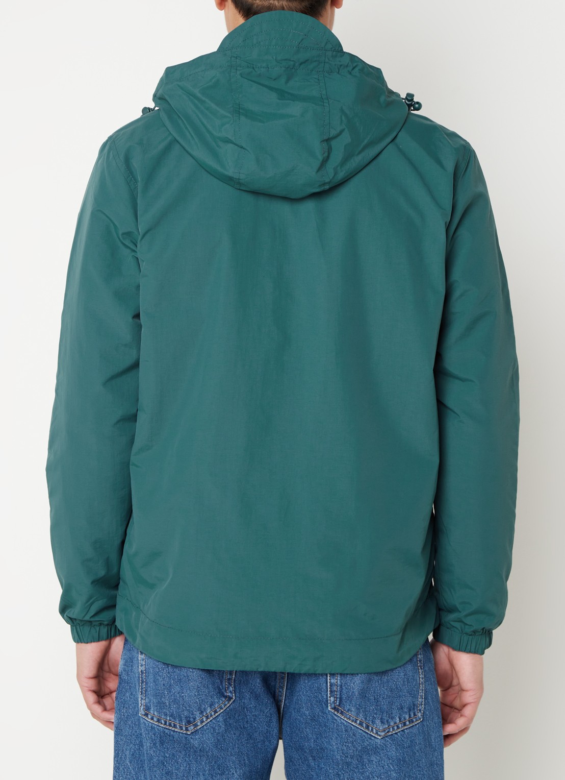 Lyle & Scott Lichtgewicht jack met capuchon - achterkant 2 donkergroen