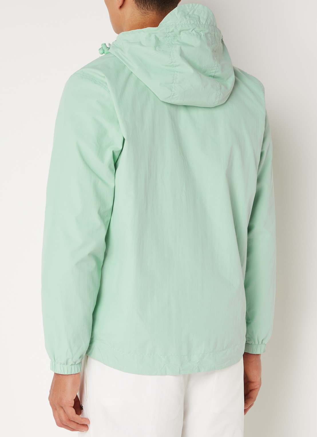 Lyle & Scott Lichtgewicht jack met capuchon - achterkant 4 mint
