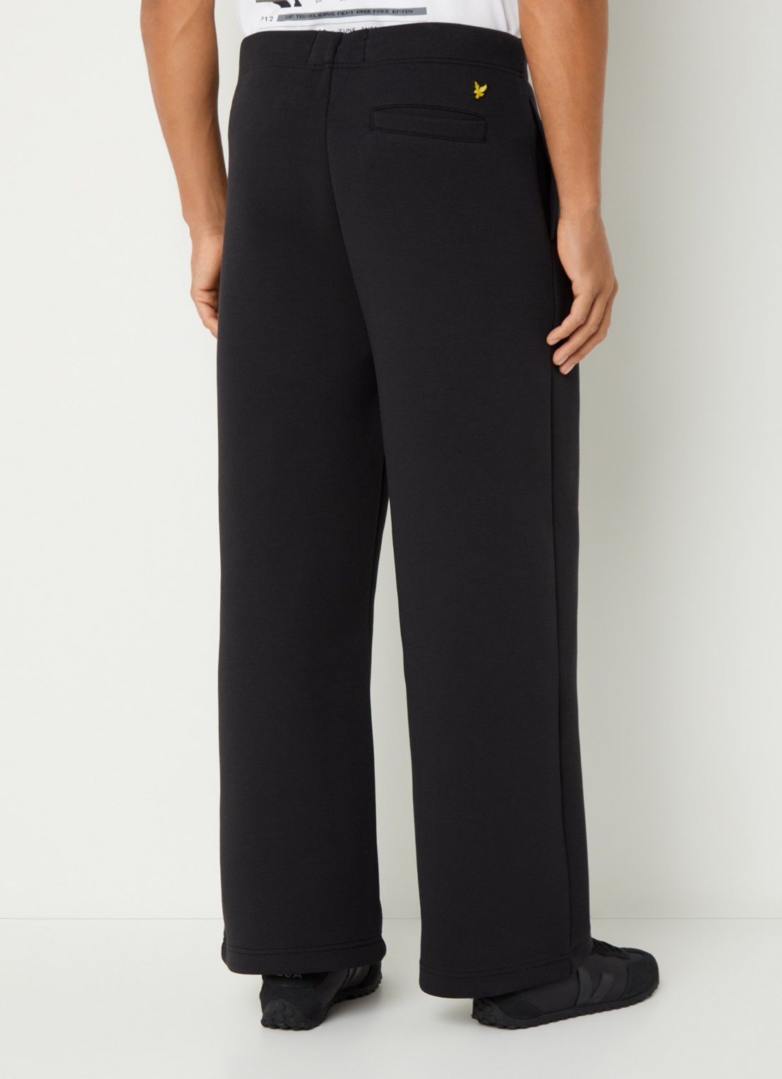 Lyle & Scott Loose fit joggingbroek met trekkoord - achterkant 5 zwart