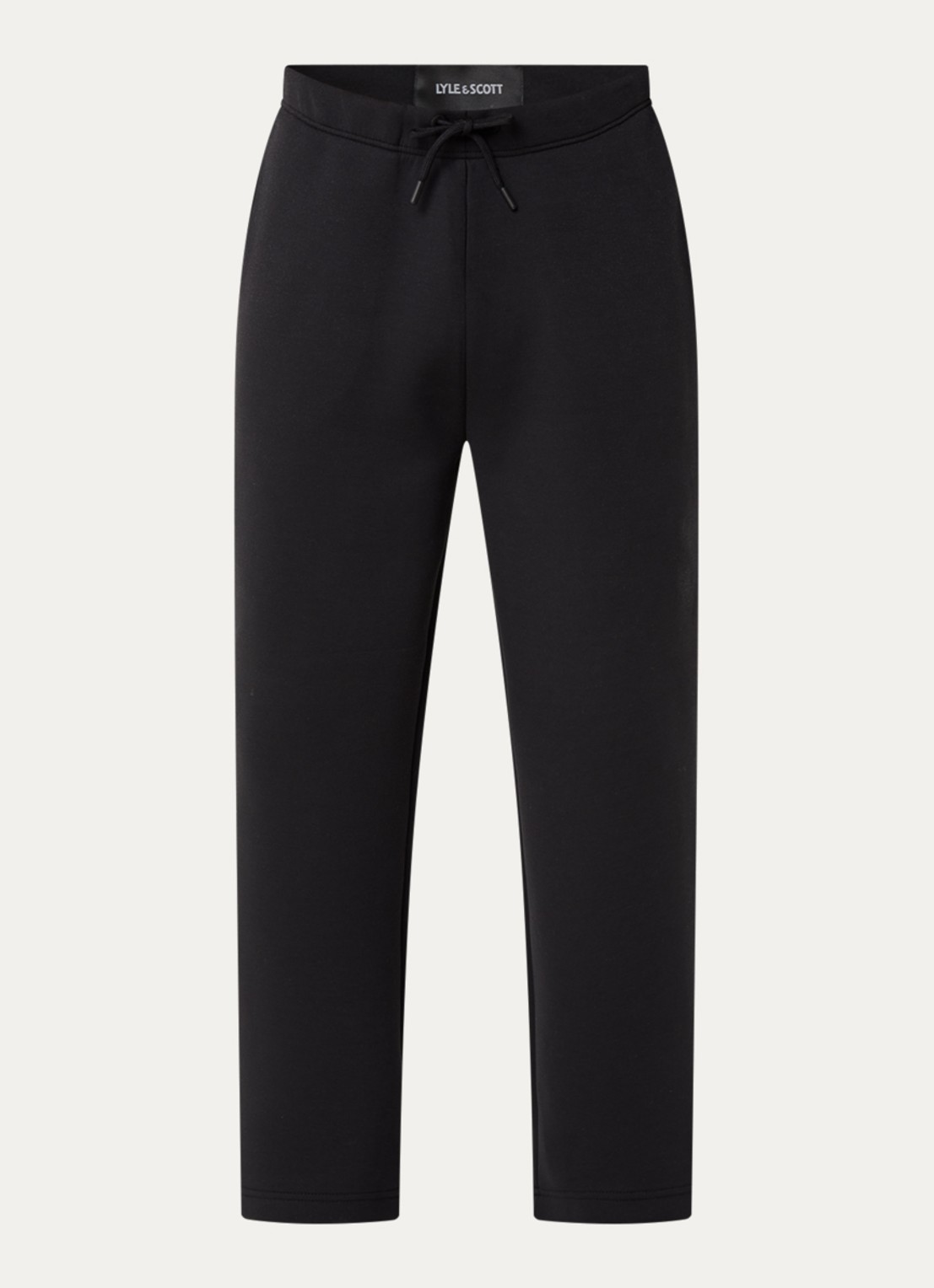 Lyle & Scott Loose fit joggingbroek met trekkoord - voorkant 3 zwart