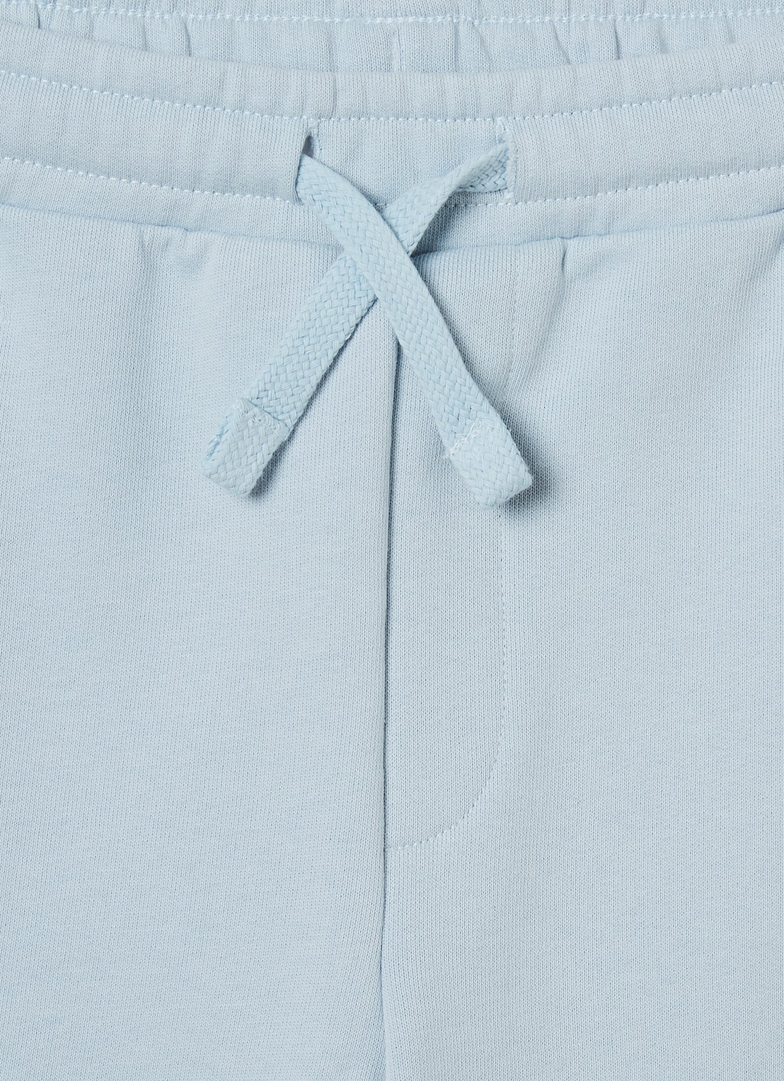 Lyle & Scott Loose fit korte joggingbroek met steekzakken - detail lichtblauw