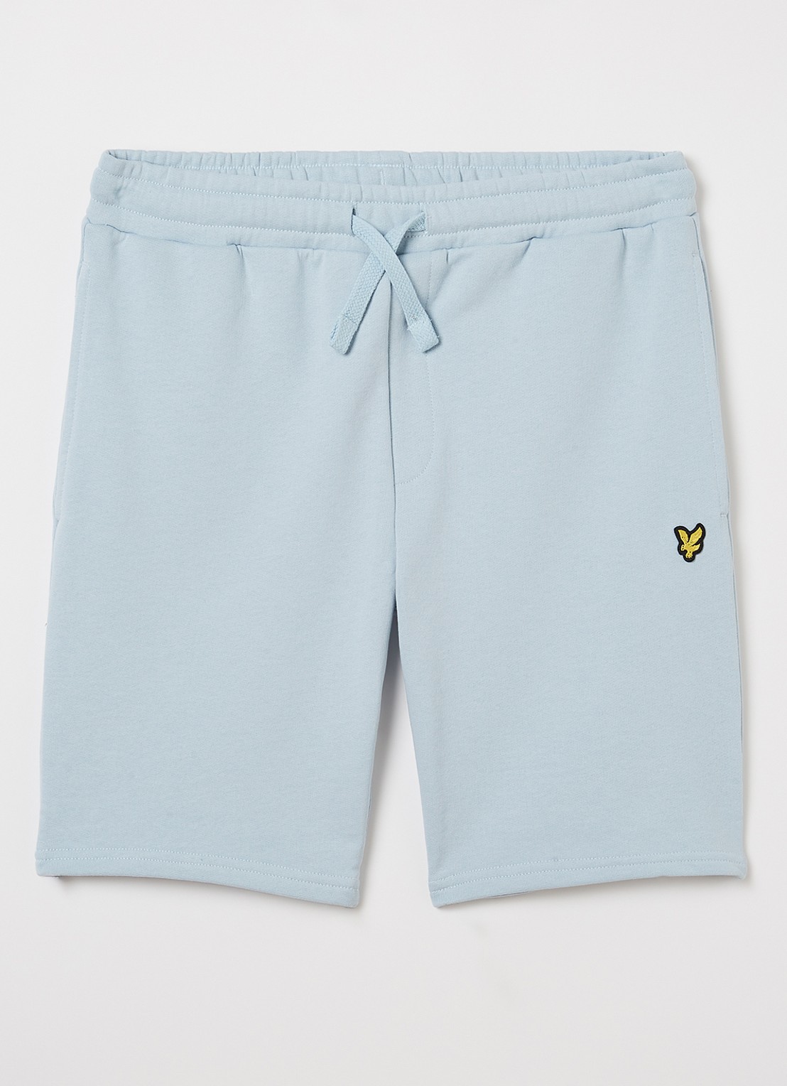 Lyle & Scott Loose fit korte joggingbroek met steekzakken - voorkant 2 lichtblauw