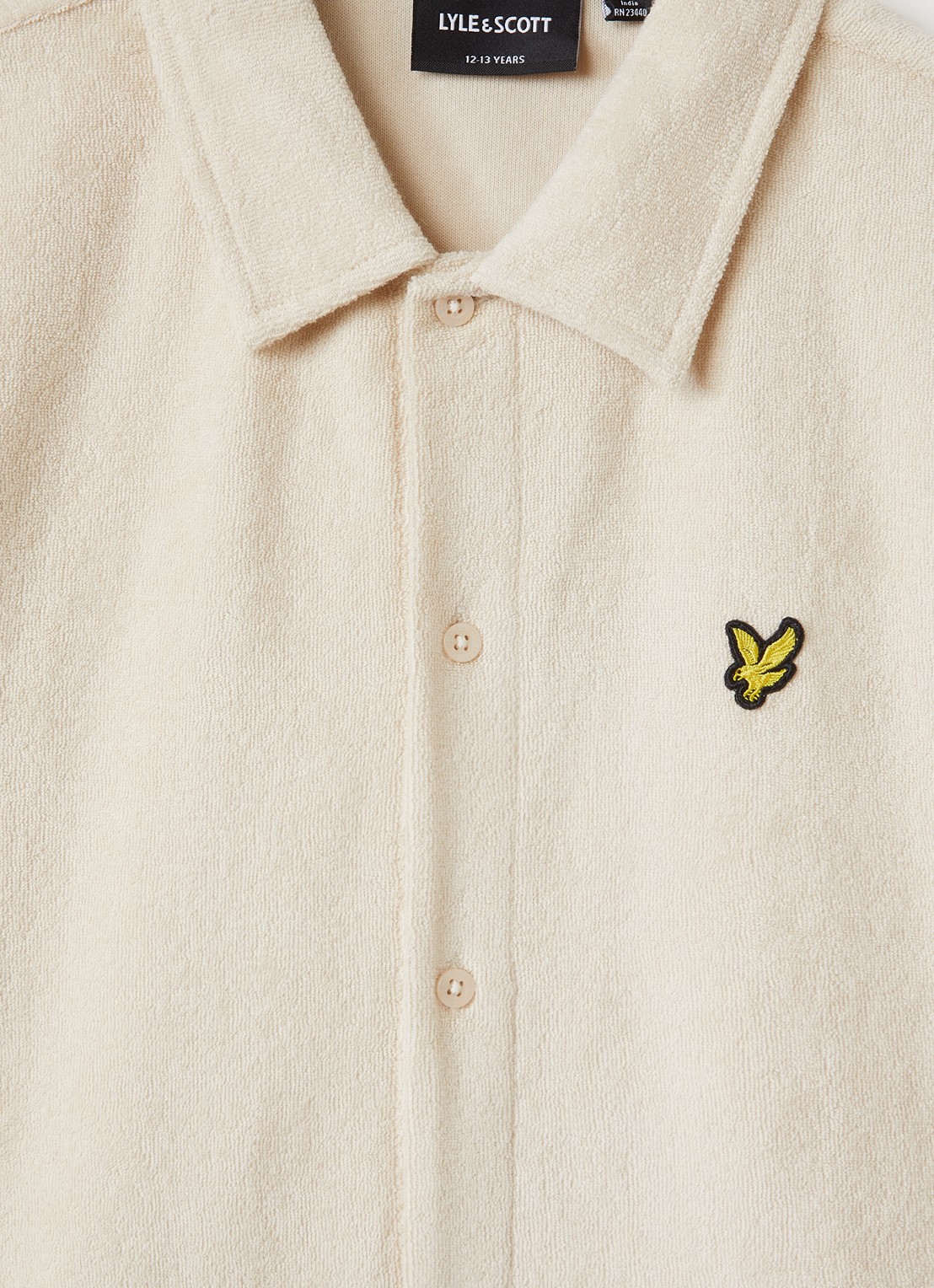 Lyle & Scott Overhemd met logo  - detail 3 beige