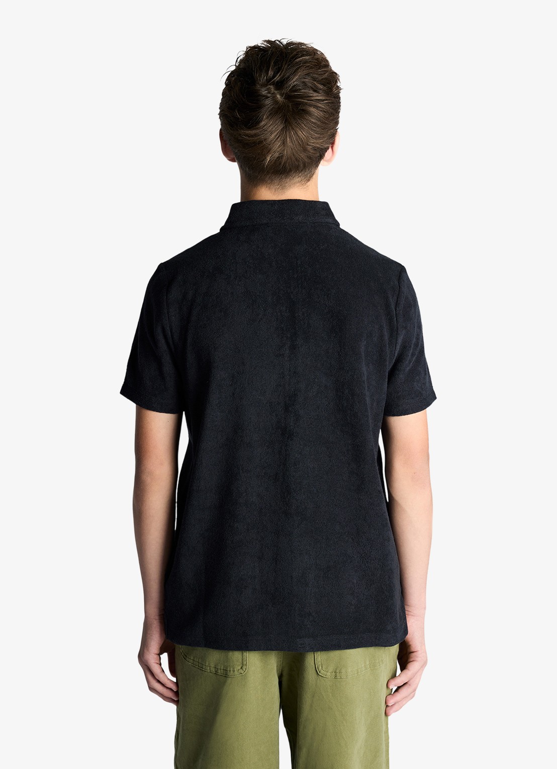 Lyle & Scott Overhemd met logo  - achterkant 3 donkerblauw