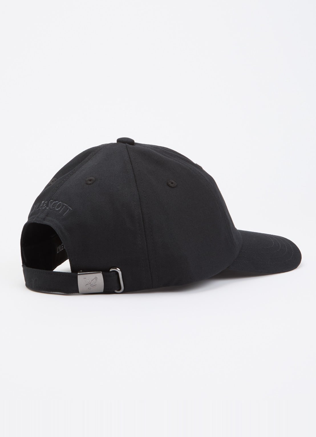Lyle & Scott Pet met logoborduring - detail 2 zwart