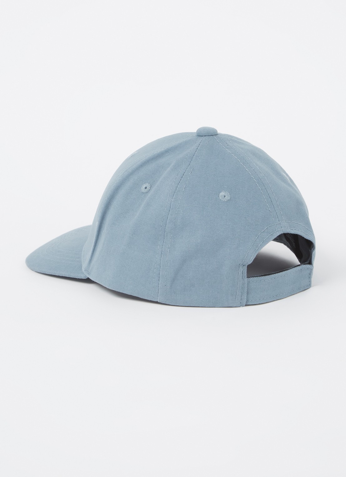 Lyle & Scott Pet met logoborduring  - achterkant blauwgrijs
