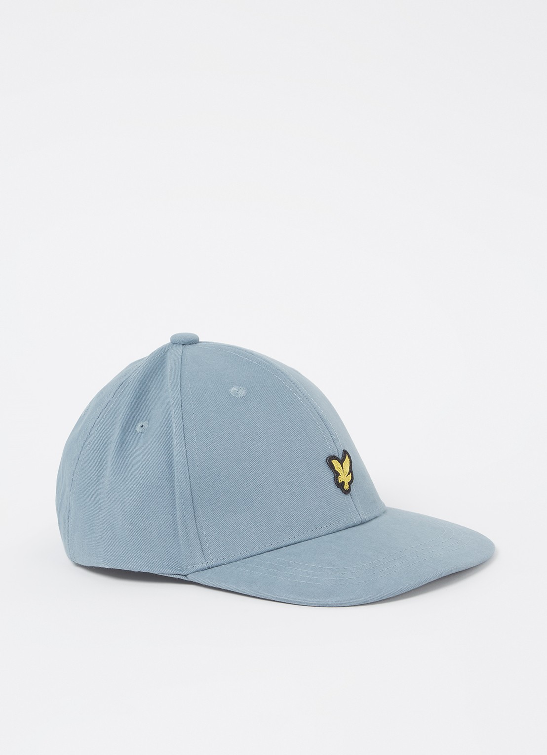 Lyle & Scott Pet met logoborduring  - voorkant 2 blauwgrijs