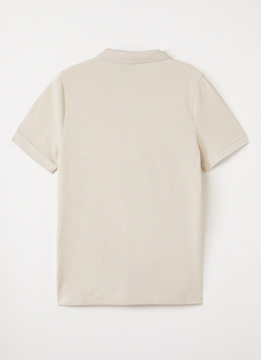 Lyle & Scott Polo in linnenblend - voorkant 3 beige
